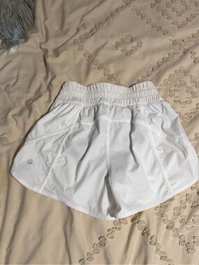 lululemon athletica White Women's Athletic Shorts with Elastic Waist